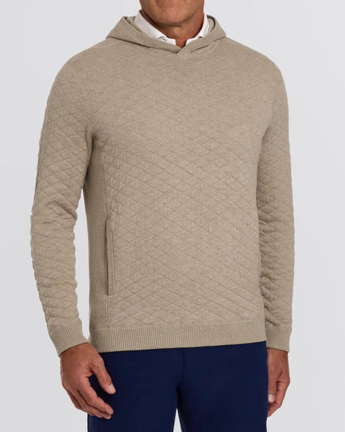 The Wallace Hooded Sweater Heathered Light Dune