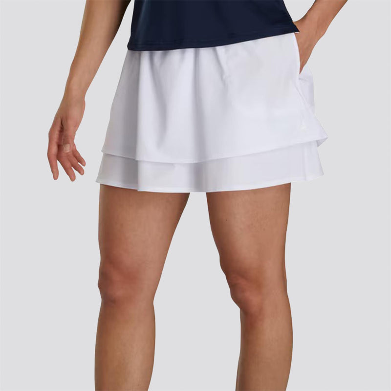 Womens Lightweight Woven Skort White