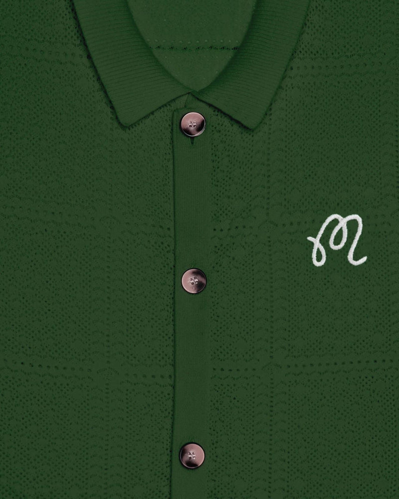 Resort Crochet Cardigan Garden Green