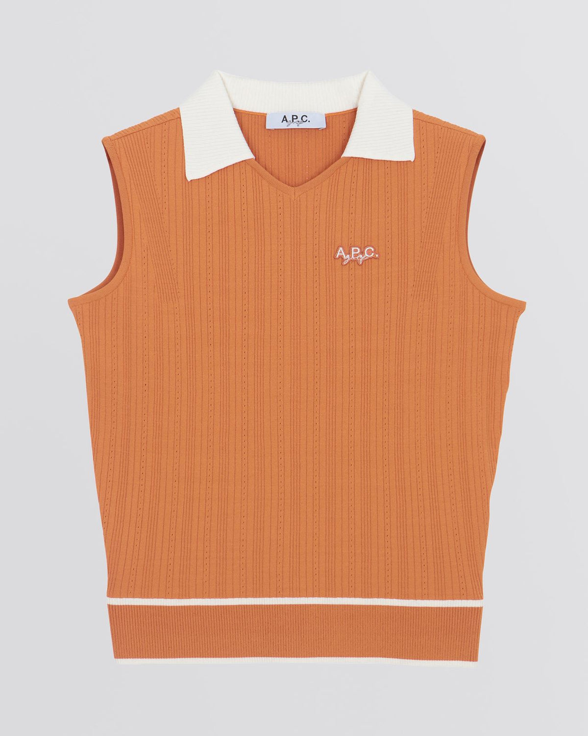 Syra Sleeveless Polo Orange