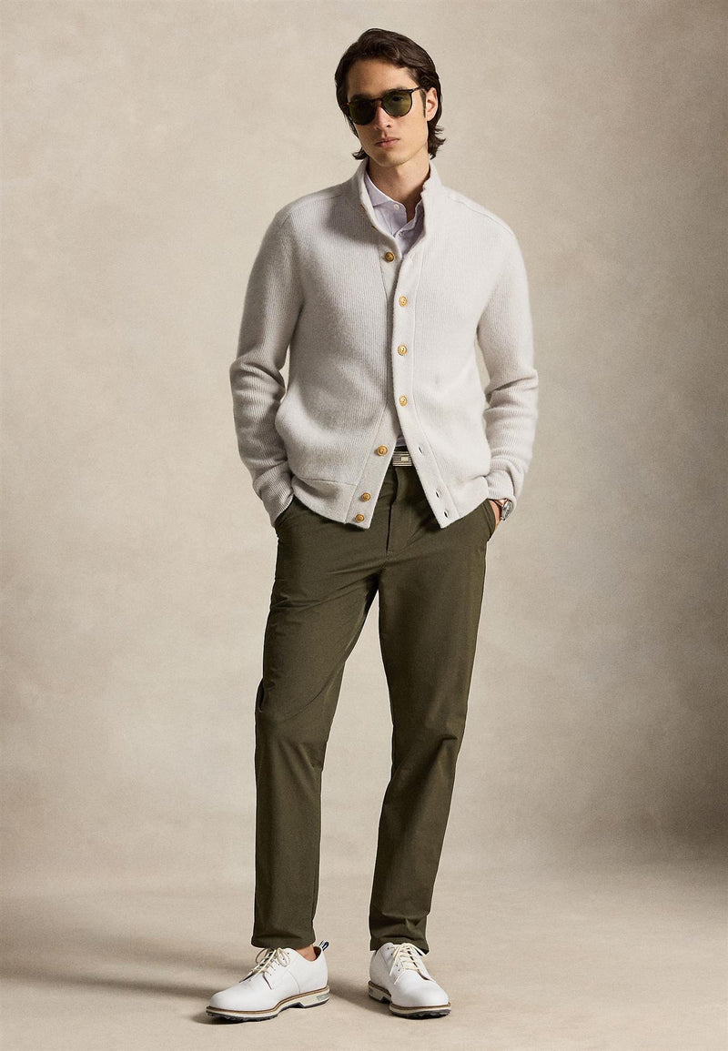 RLX Washable Cashmere Sweater Cardigan Stone Pebble