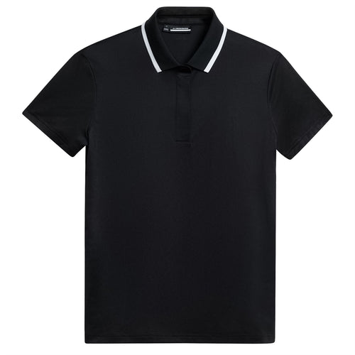 Womens Cecile Jacquard Polo Black - W23