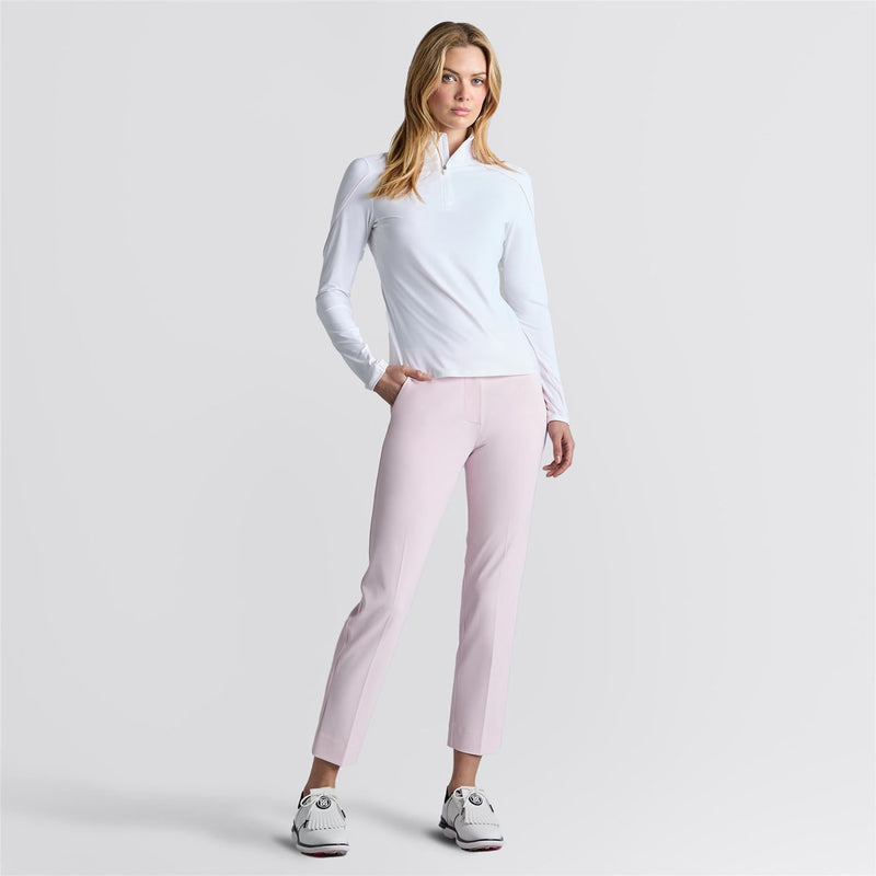 Womens Stretch Performance Twill Straight Leg Pants Blush
