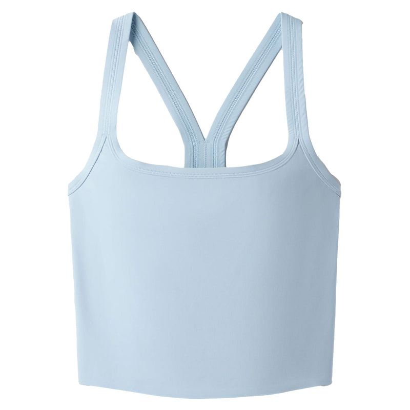 Womens Serene Shelf Bra Tank Blue Dawn