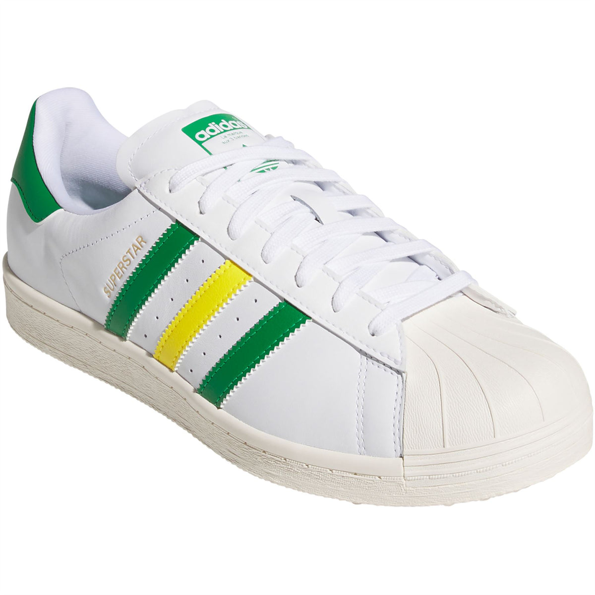 Superstar Spikeless Golf Shoes White/Green/Yellow