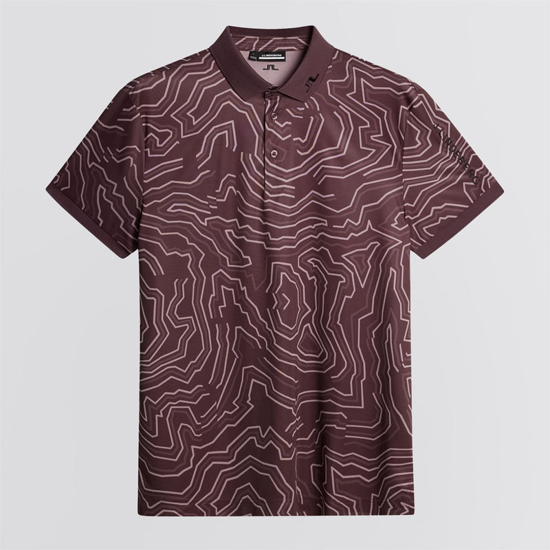 Tour Tech Print Polo Topo Huckleberry