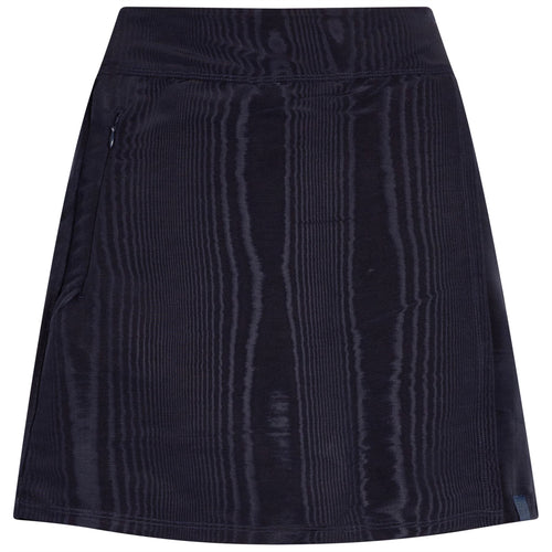 Womens Moire Skirt Navy - SS25