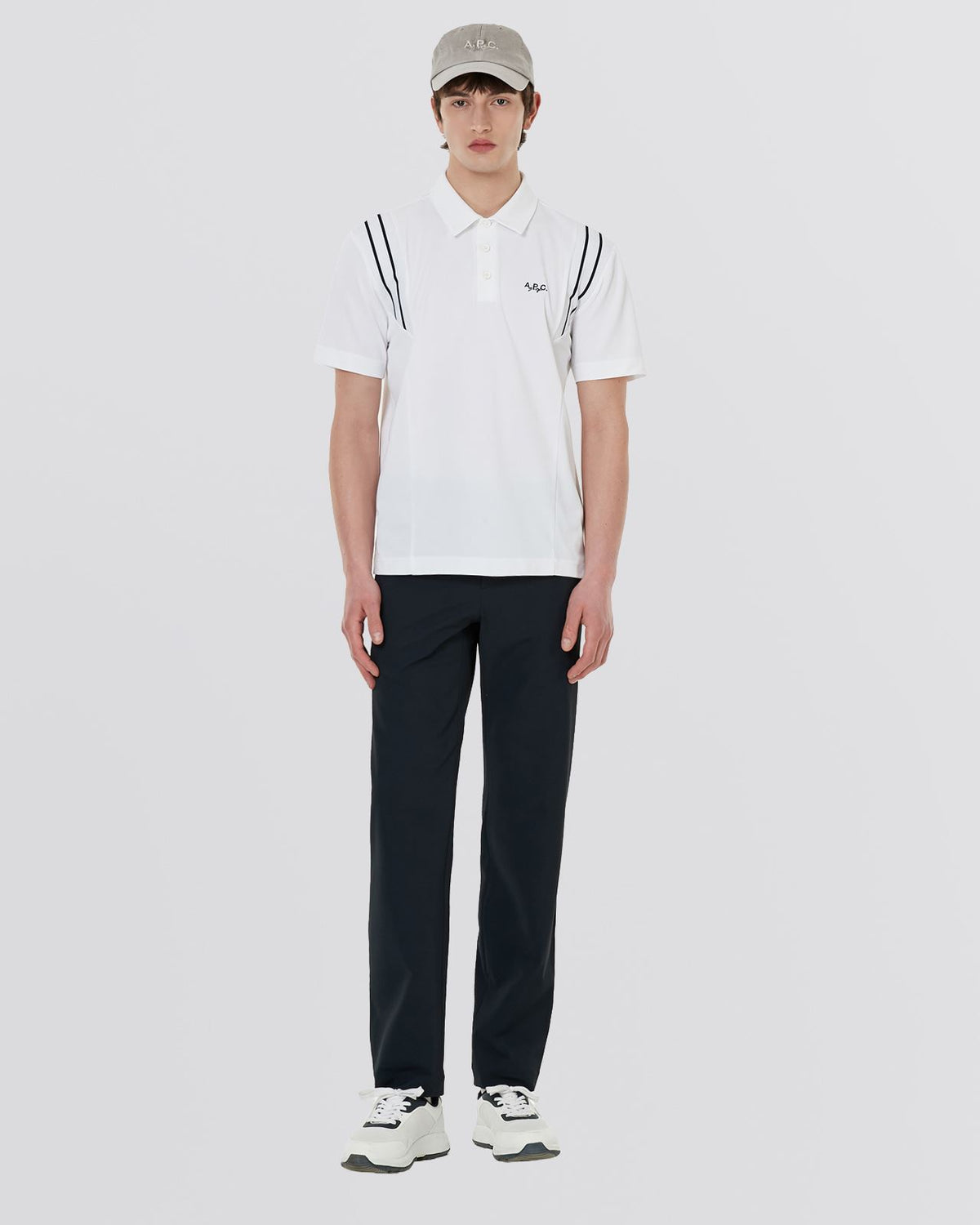 Noa Knit Polo White