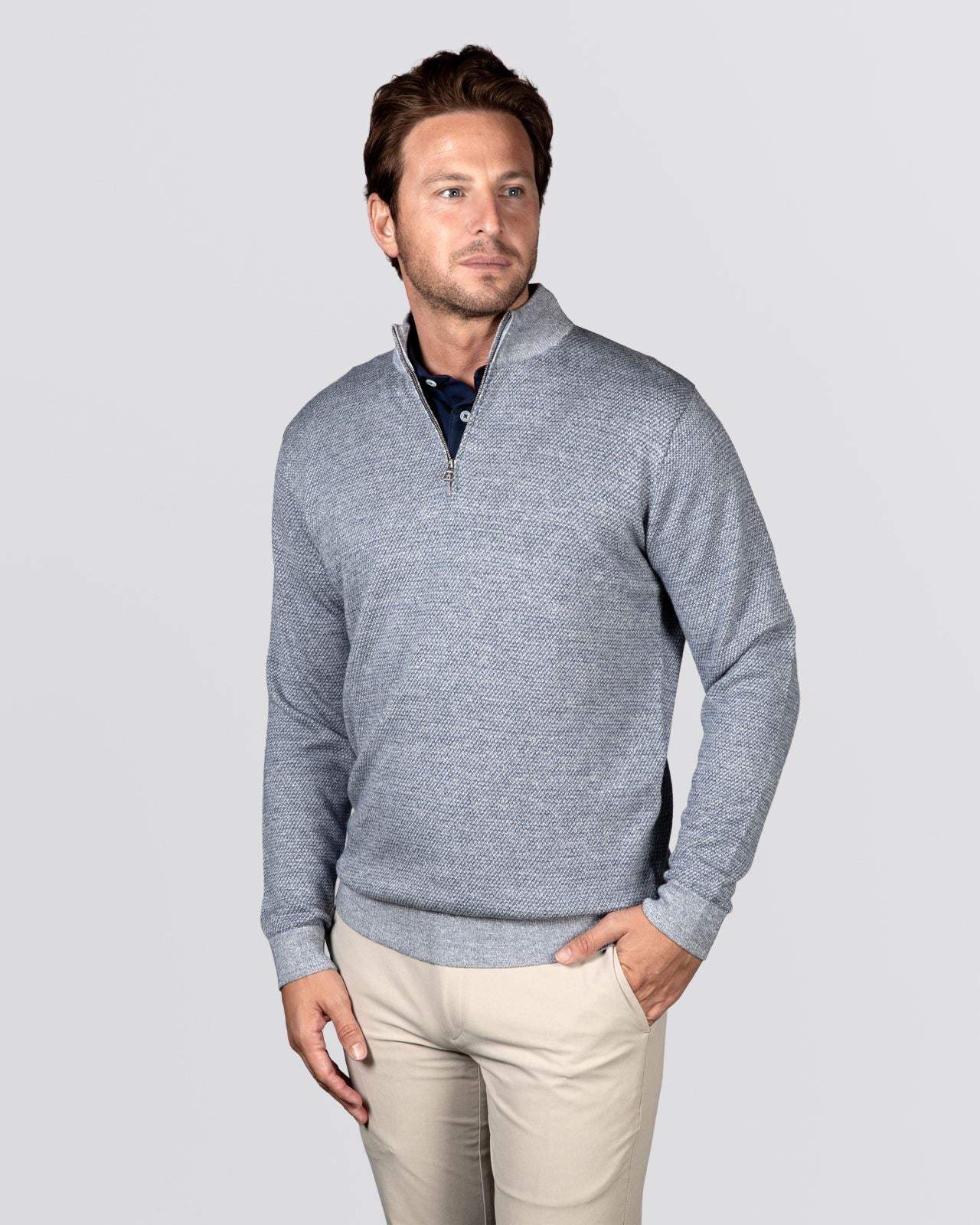 Barlow Quarter-Zip Sweater Storm