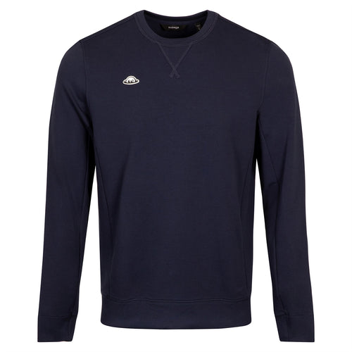 Perkins 2.0 Loop Terry Crew Neck Navy - SS25