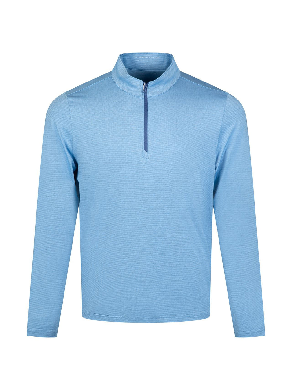 The Bell Quarter Zip Pullover Mid Layer Heathered Skye