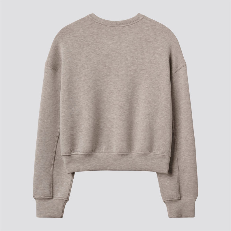 Womens Cloudscape Pullover Heather Savannah Tan