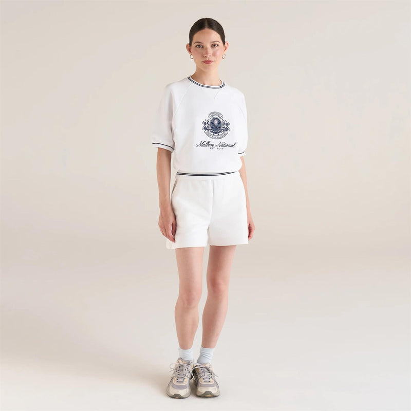 Womens Billie Sweatshorts Snow White