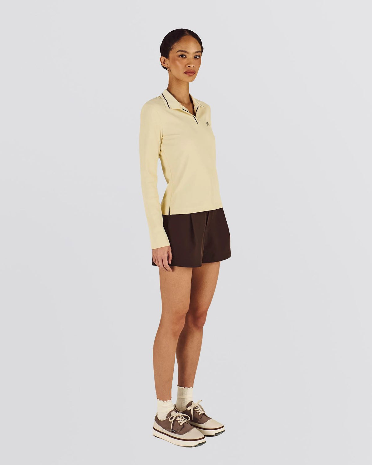 Womens Aleja LS Polo Light Yellow