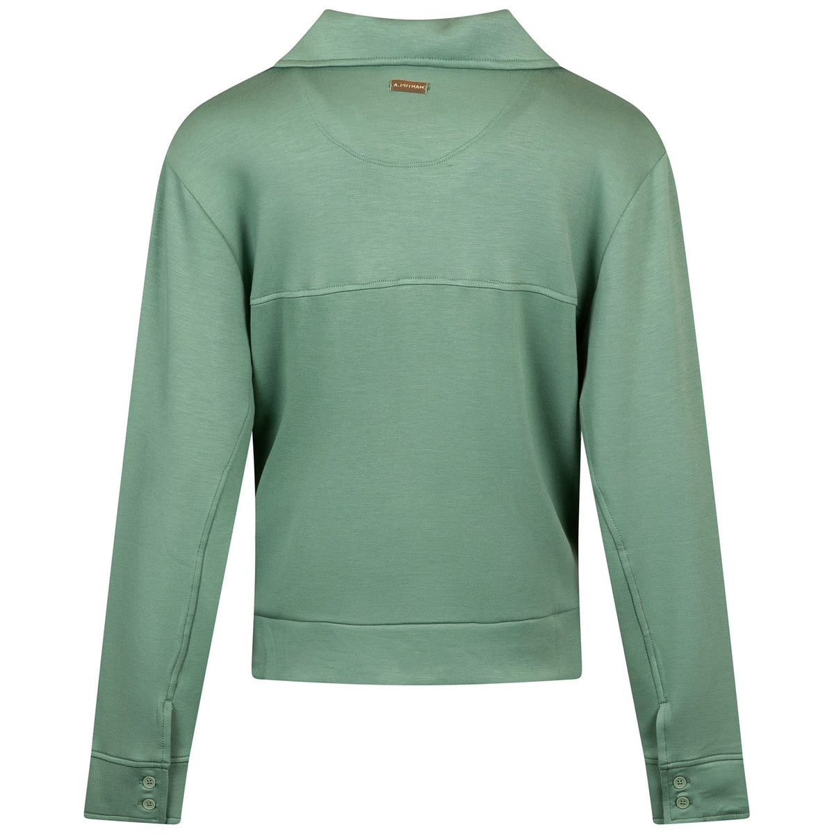 Womens Polo V-Neck Top Chive