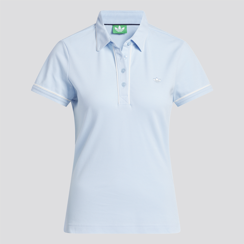 Womens Twistknit Trefoil Polo Clear Sky
