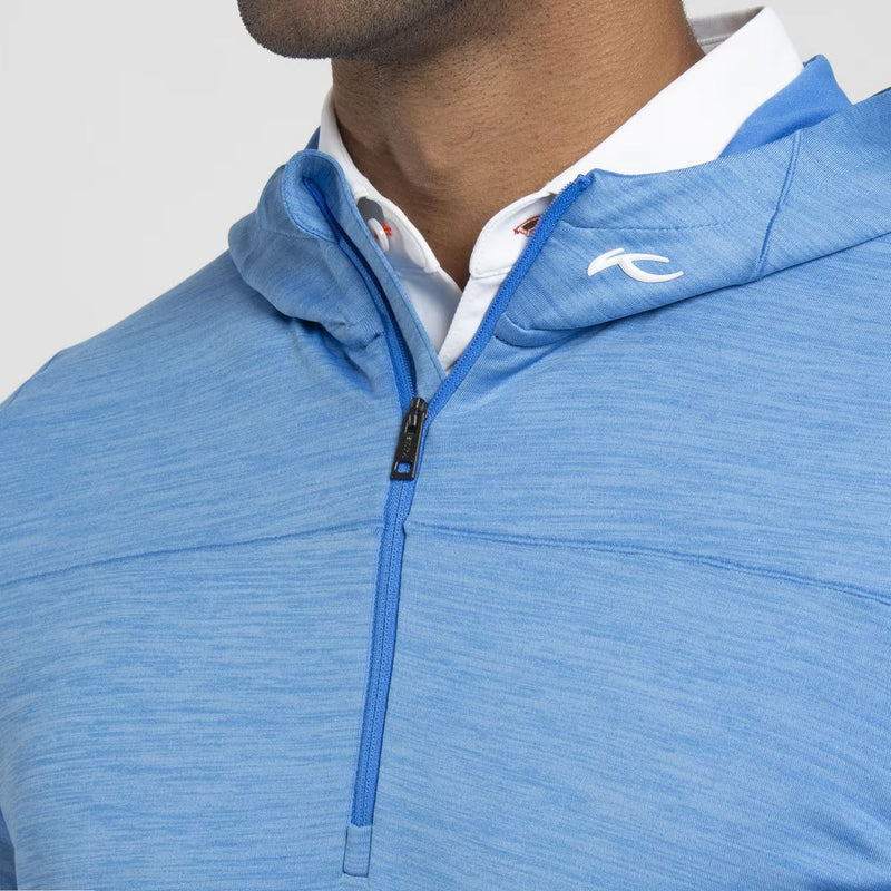 Liam Hooded Half Zip Atlanta Blue