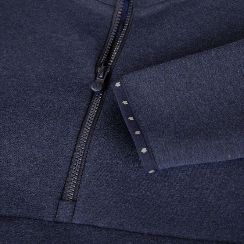 Calgary Quarter Zip Mid Layer Maltese Blue