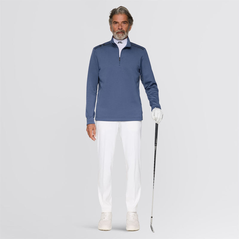 Vinnie Quarter Zip Mid Layer Vintage Indigo