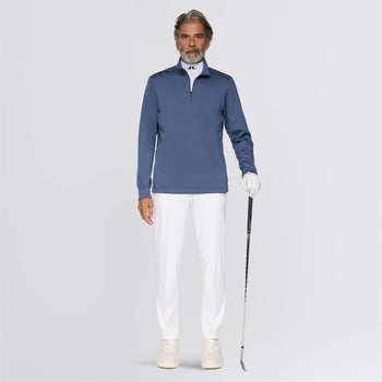 J.Lindeberg Vinnie Quarter Zip Mid Layer Vintage Indigo