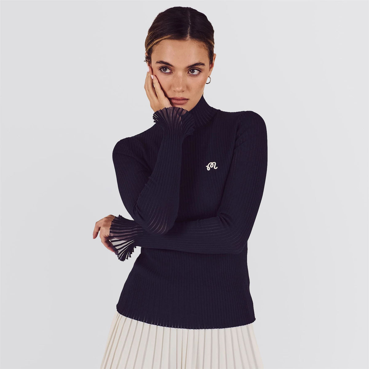 Womens Monika Turtleneck Midnight