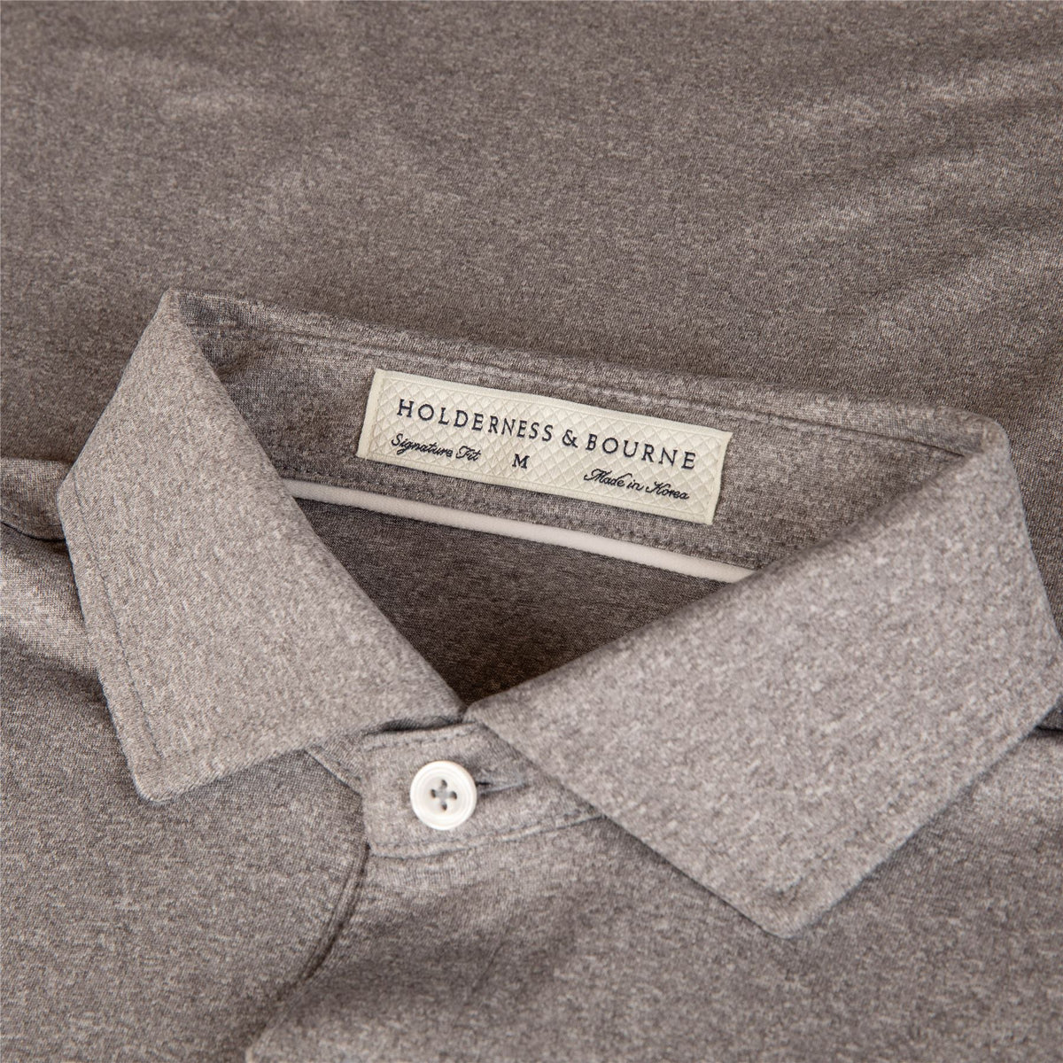 The Anderson Polo Heathered Gray