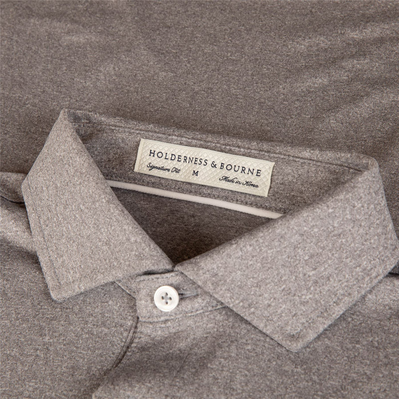 The Anderson Polo Heathered Gray