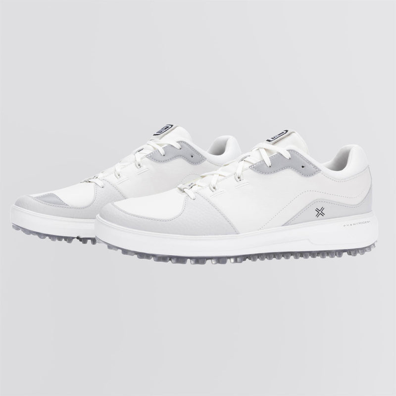 X Sport Classic LE Spikeless Golf Shoes White/Black/Metallic Silver