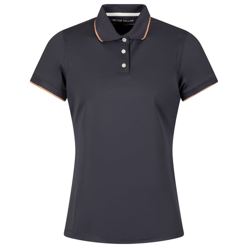 Womens Whitworth Sport Mesh Polo Graphite/Camel - AW24