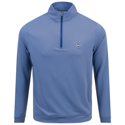 Perth Birdseye Performance Quarter Zip Sport Navy - 2025