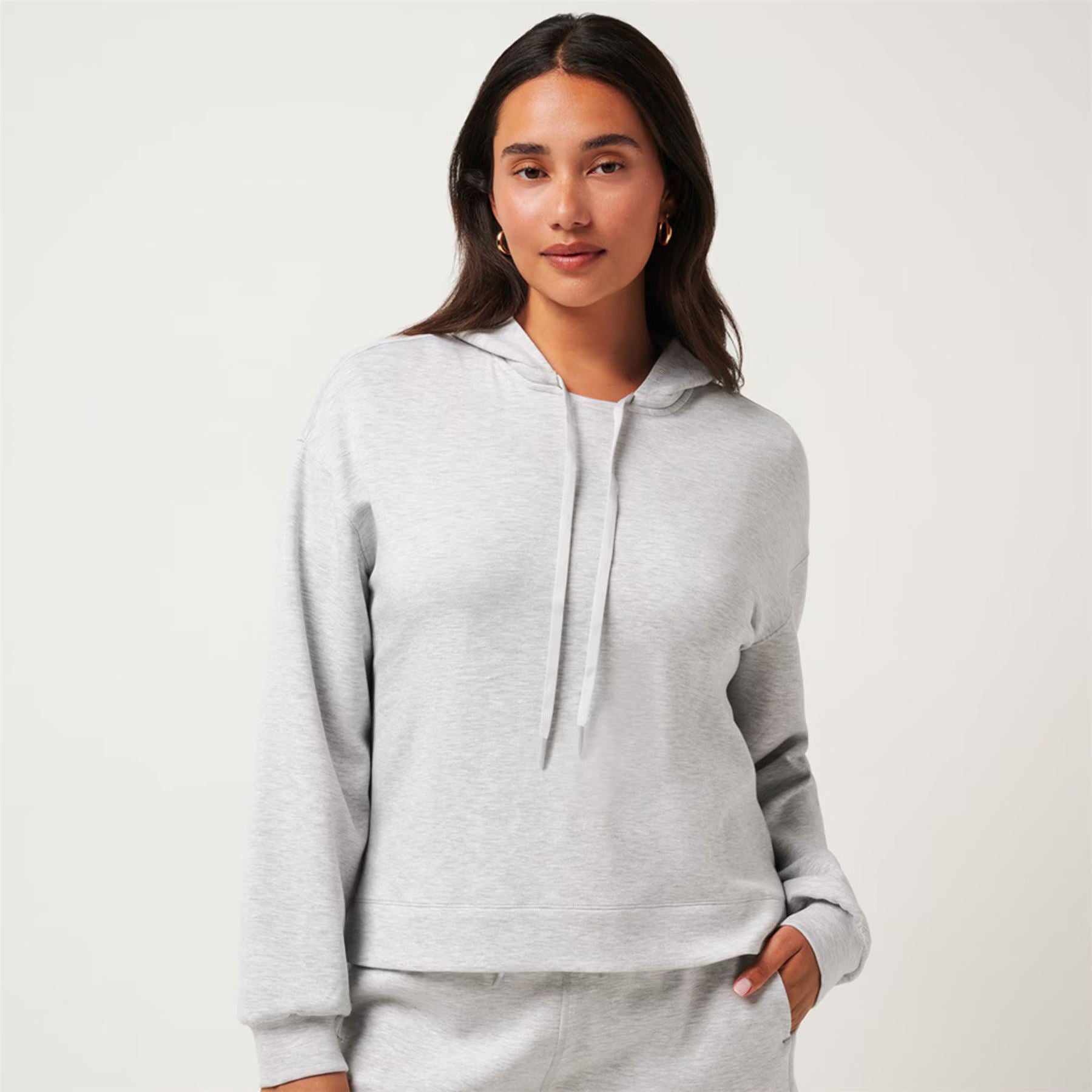 Womens Skyloft Soft Hoodie Heather Light Gray