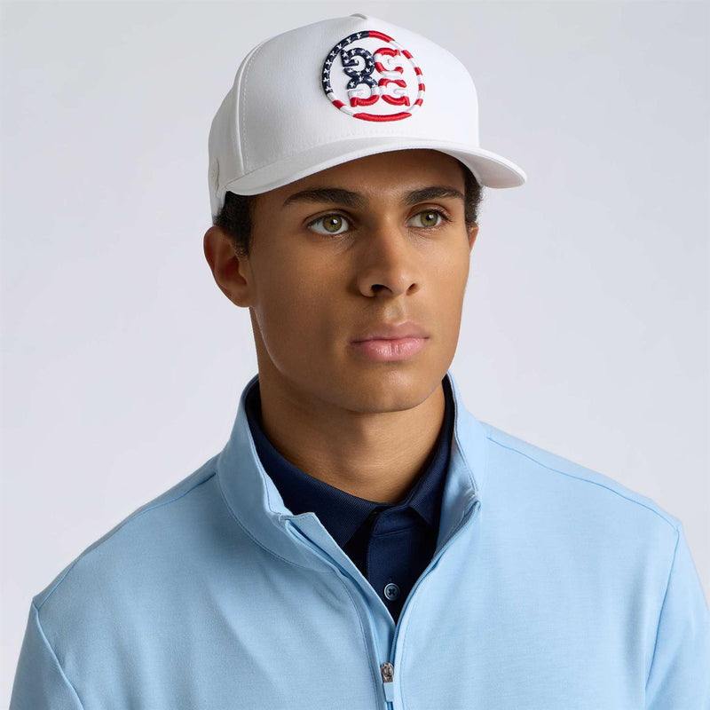 Stars & Stripes Delta Hat Snow/RWB