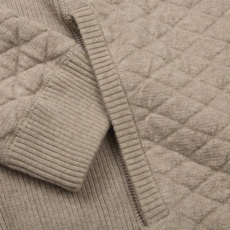 The Wallace Hooded Sweater Heathered Light Dune