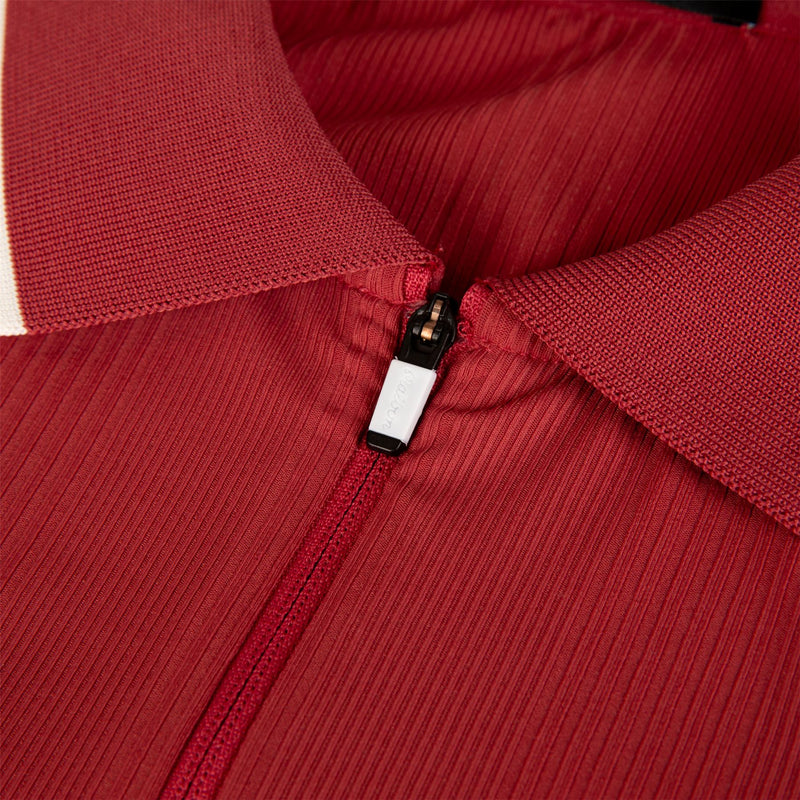Womens Camilla Quarter Zip Polo Garnet