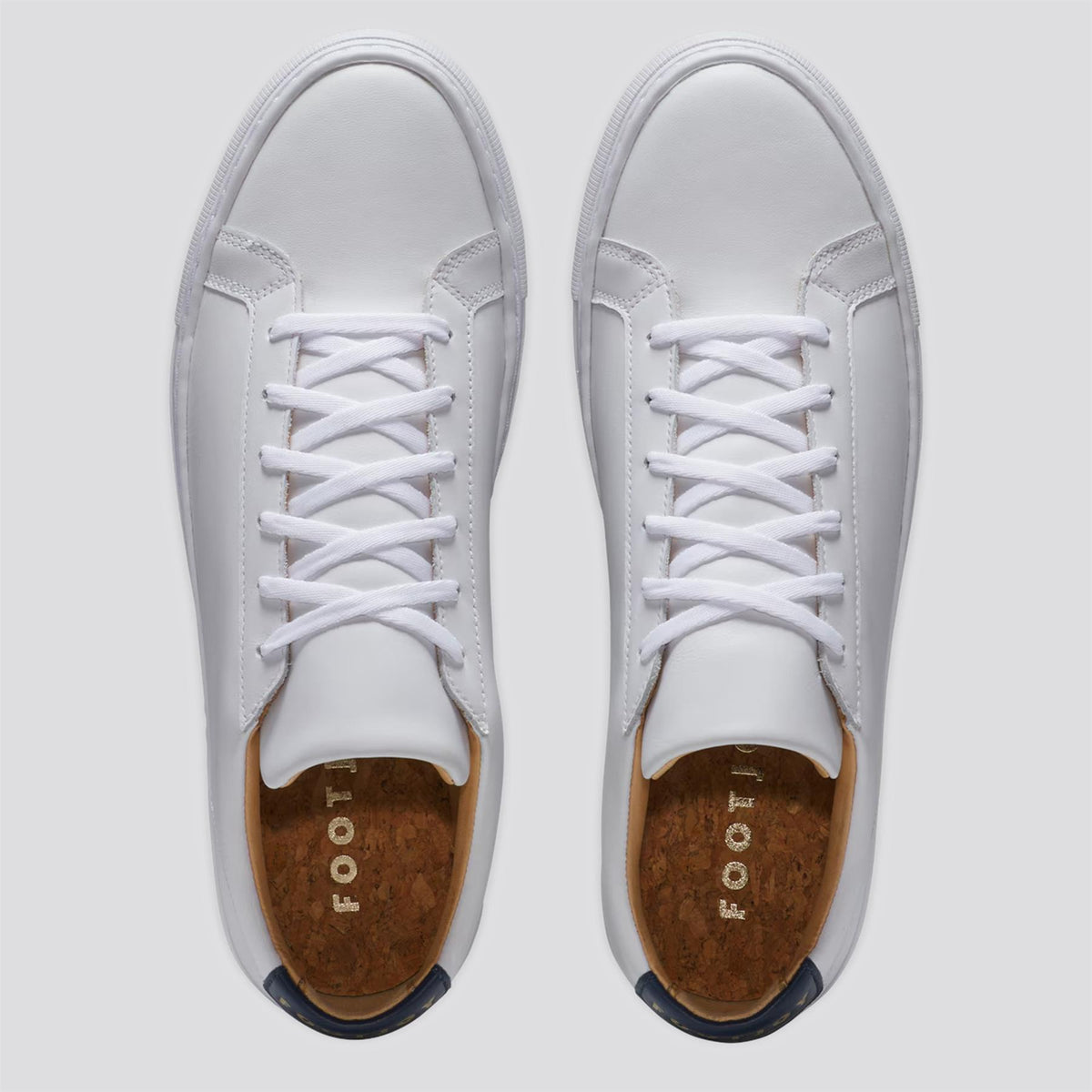 FJ COURT Spikeless Golf Shoes White/Navy