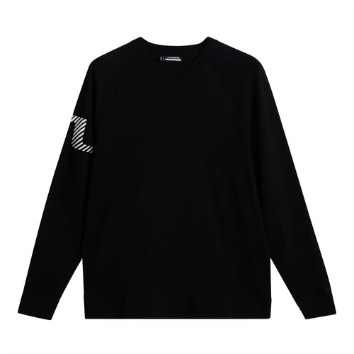 Heath Poly Blend Knitted Sweater Black - SS25