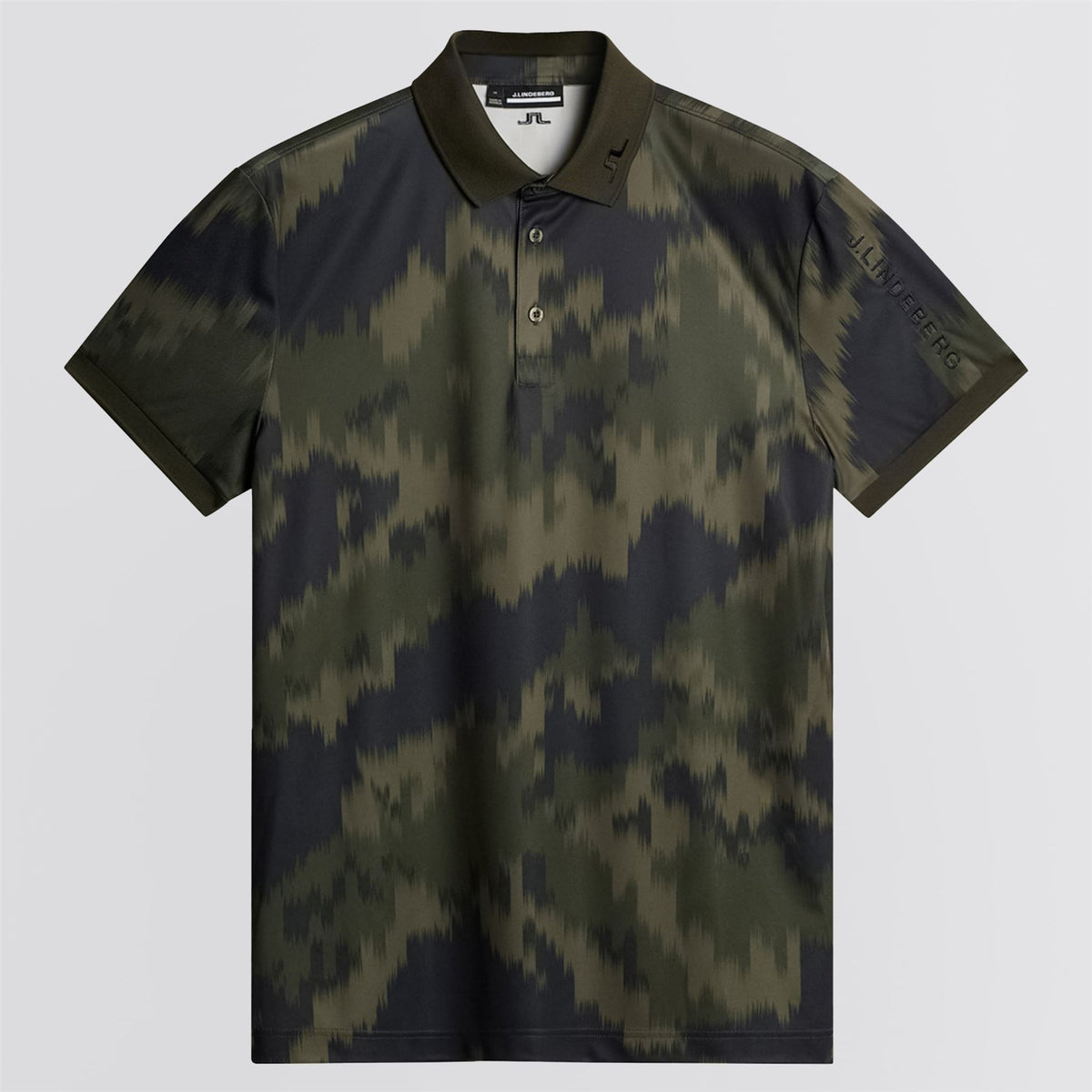 Tour Tech Print Polo Warp Forest