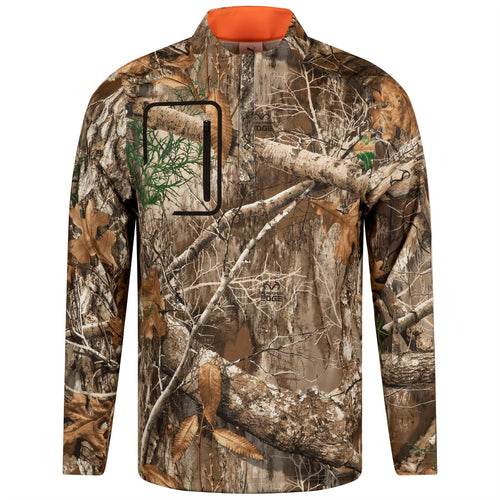 x Real Tree Quarter Zip Mid Layer Deep Forest - SS25