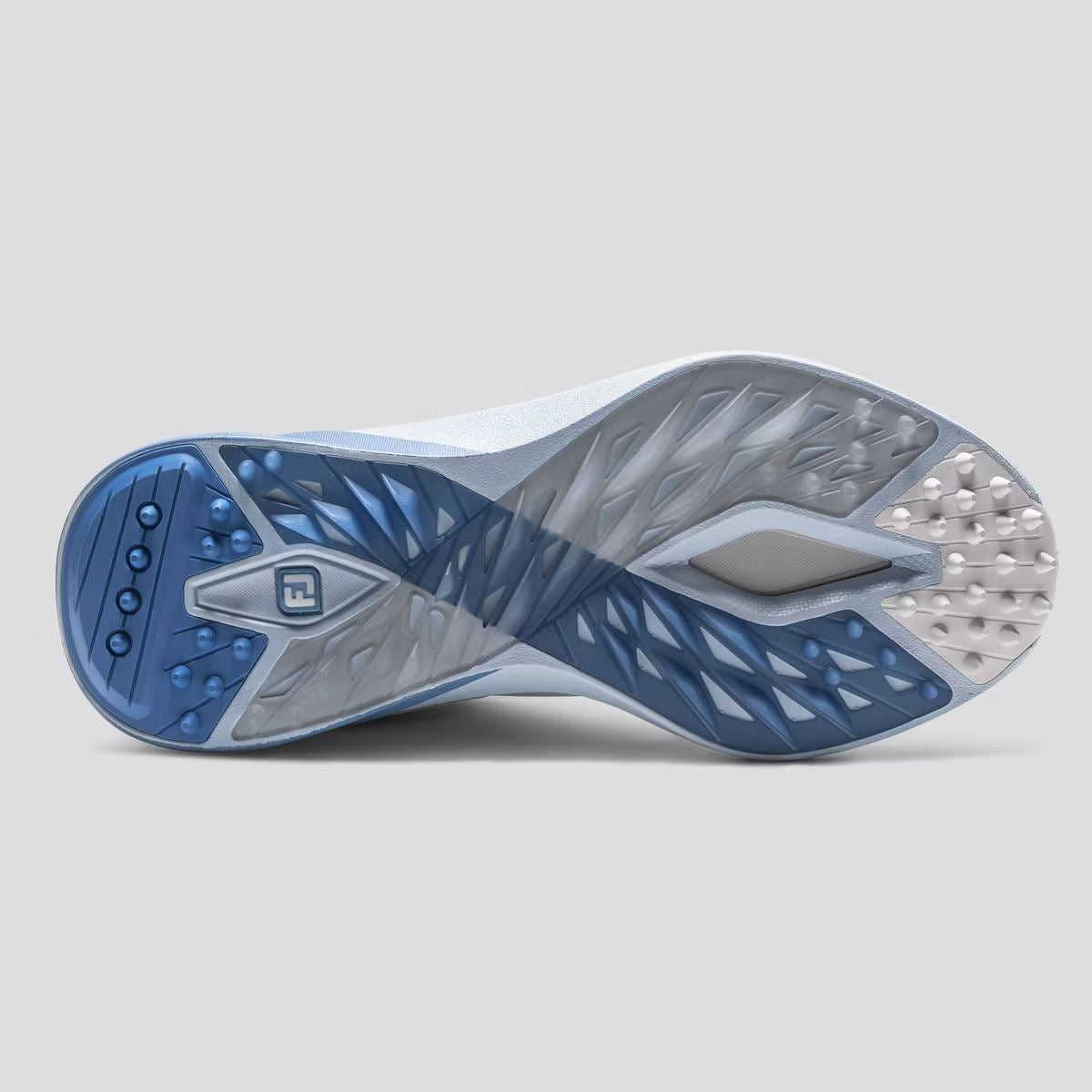 Womens ProSL26 Spikeless Laced Golf Shoes White/Blue