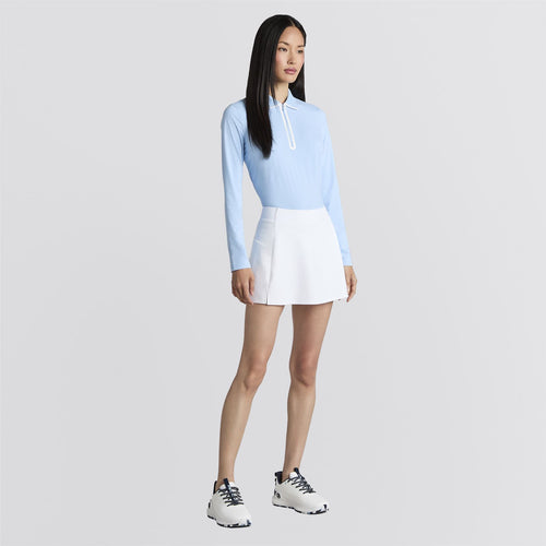 Silky Tech Nylon LS Zip Polo Baja