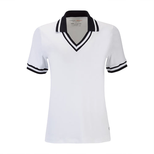 Womens The Maya Polo White - SS25