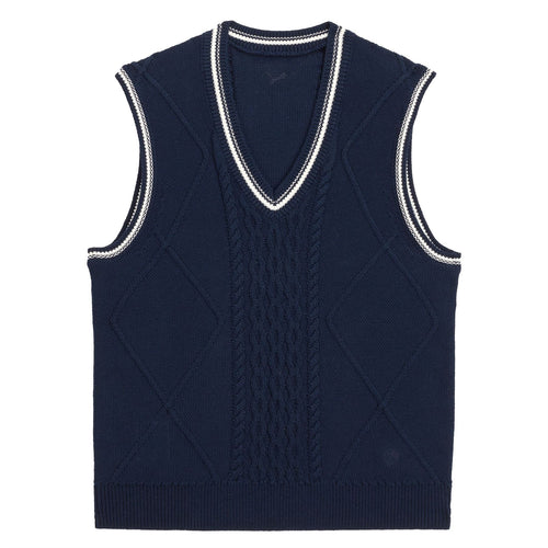 x AP Womens Sweater Vest Deep Navy - SS25