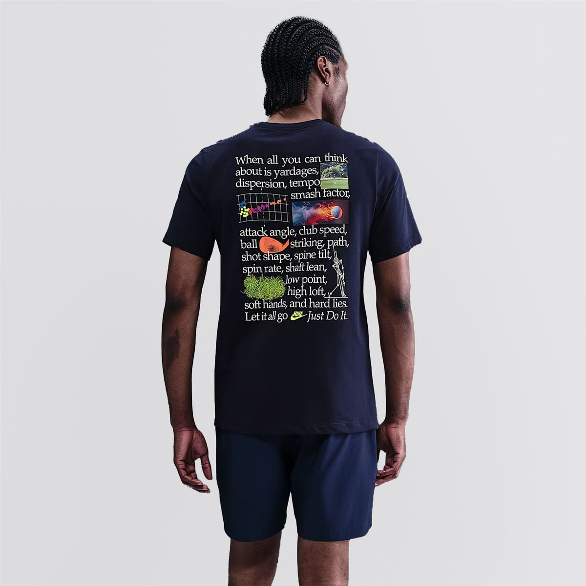 Cotton 3 Golf Tee Obsidian