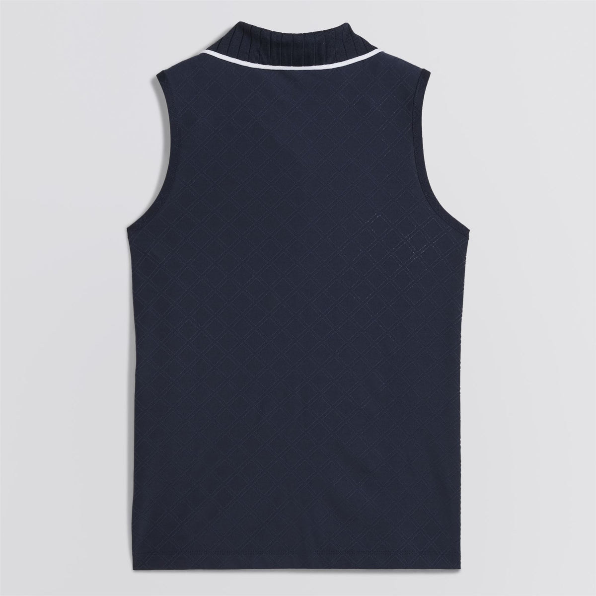 x AP Womens Jacquard SL Polo Deep Navy