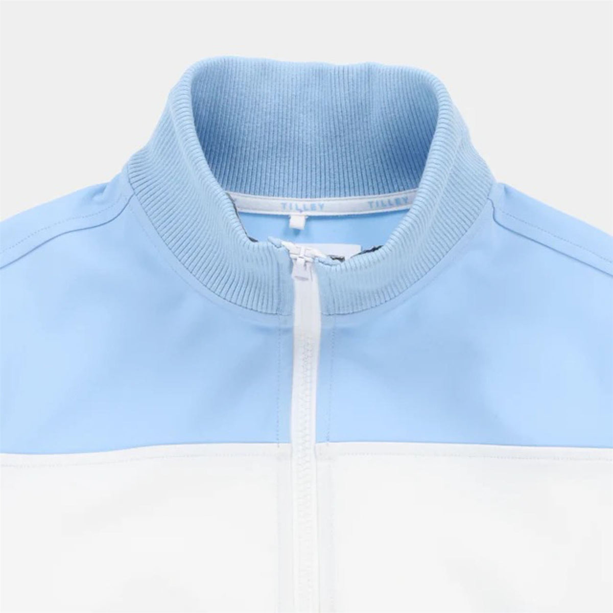 Womens Warm Up Jacket Powder Blue/White