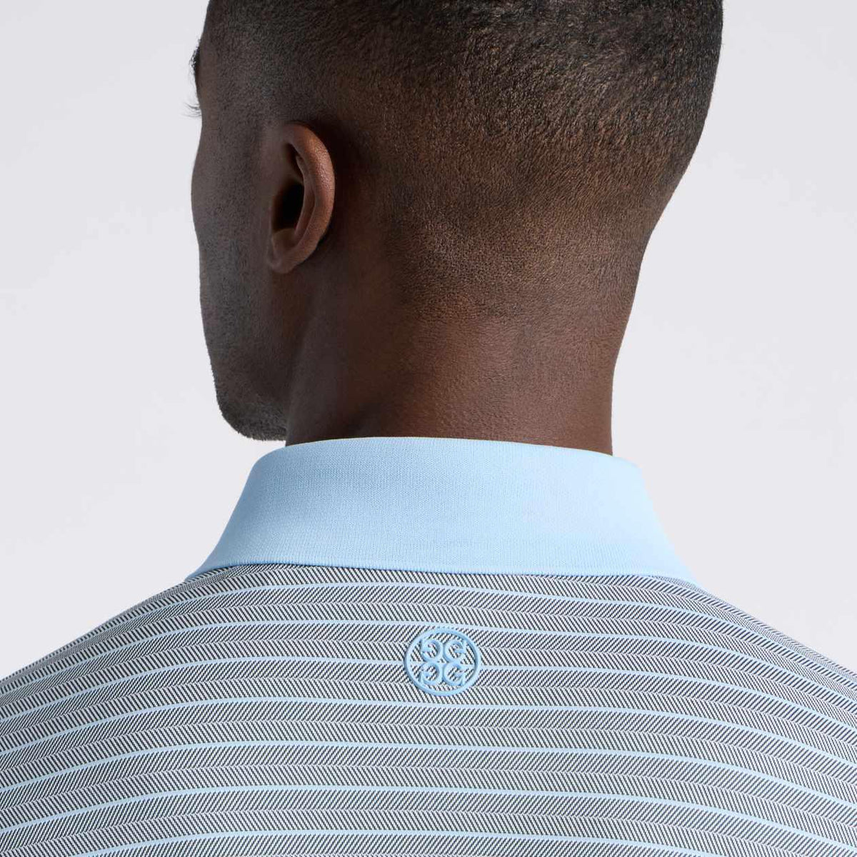 Herringbone Stripe Tech Jersey Polo Pine/Baja