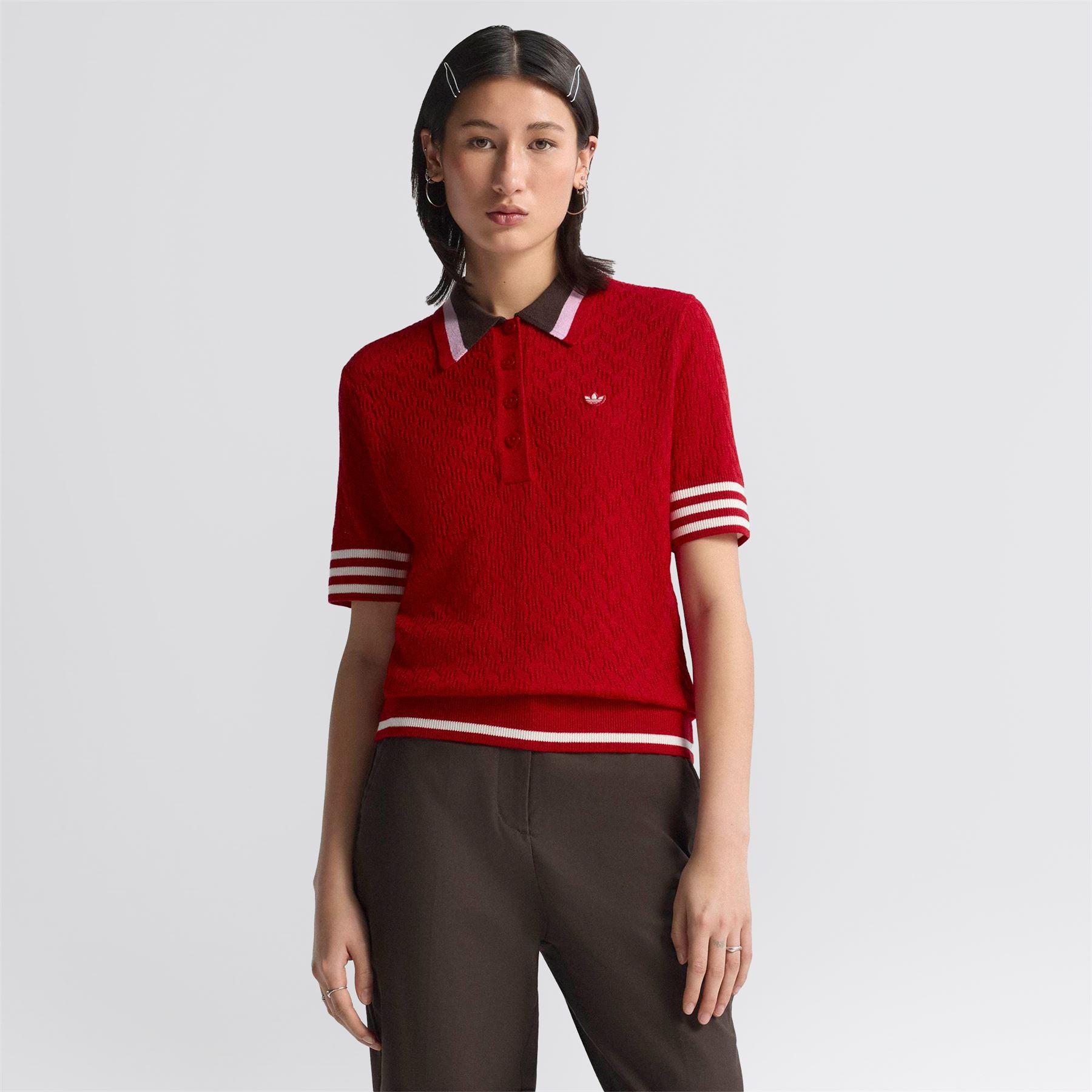 Womens Originals Knit Polo Better Scarlet