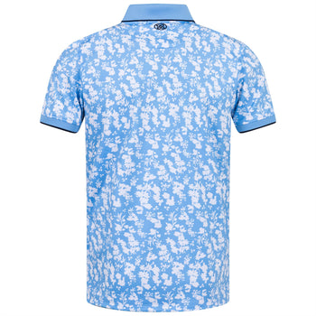 Blossom Rib Collar Polo Cielo
