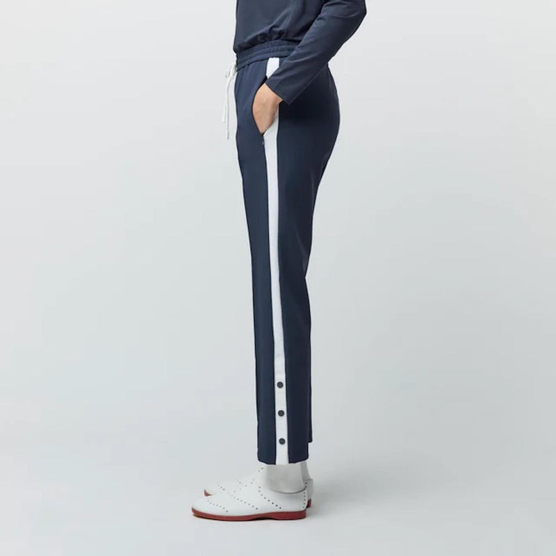 Womens Striped Sport Pants Navy/White