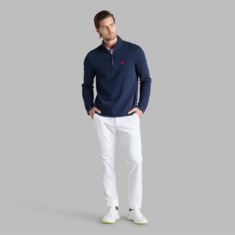 Waffle Knit Quarter Zip Twilight